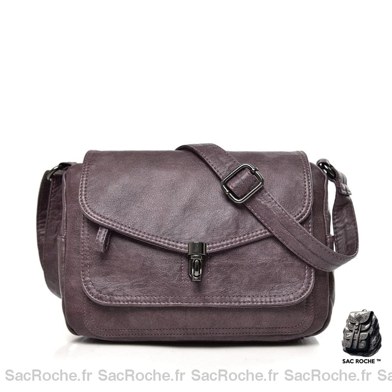 Besace Vintage Femme Élégante Et Chic Violet Sac