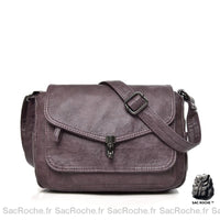Besace Vintage Femme élégante et chic - modèle Violet - Sac Roche ™