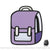 Cartable créatif fille dessin 2D - modèle Violet - Sac Roche ™