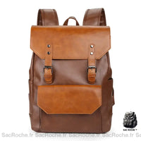 Cartable cuir femme élégant - modèle Caramel - Sac Roche ™