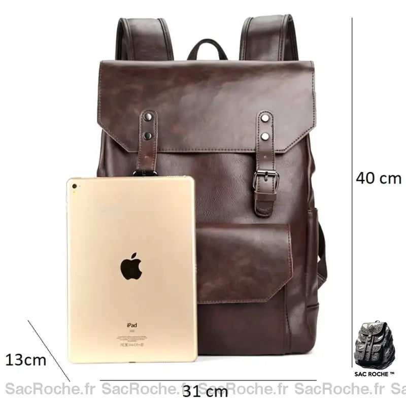 Cartable Cuir Femme Élégant Sac À Dos