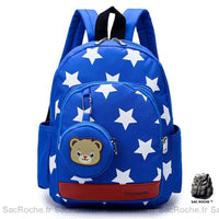 Cartable Enfant Etoiles Mignons Ecole Maternelle - modèle Bleu clair - Sac Roche ™