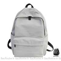 Cartable fille école décontracté - modèle Gris - Sac Roche ™