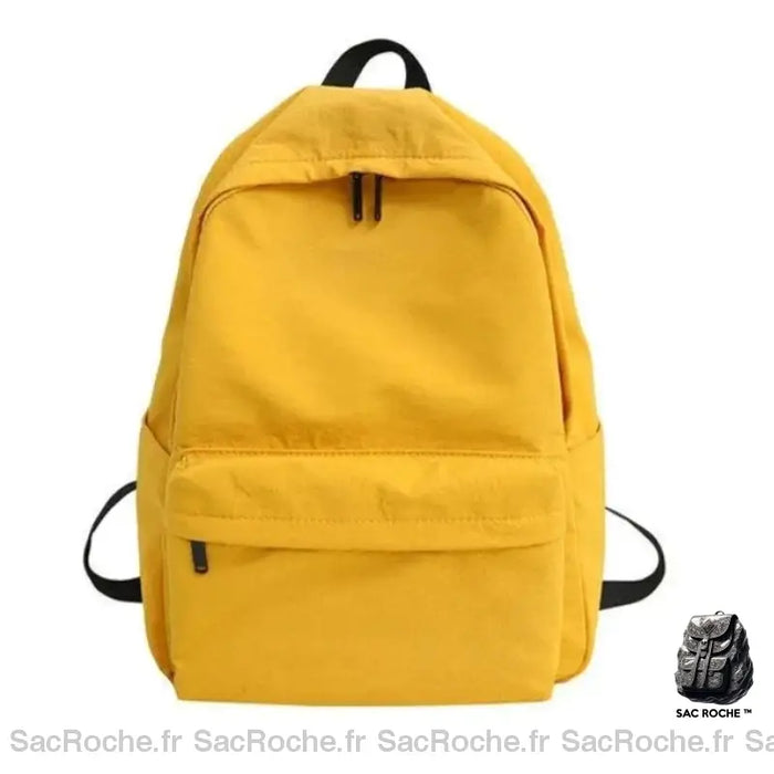 Cartable Fille École Décontracté Jaune Sac À Dos Enfant