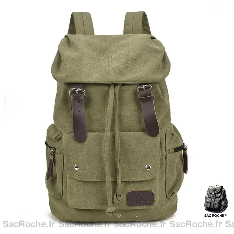 Cartable Homme Casual Vert Sac À Dos
