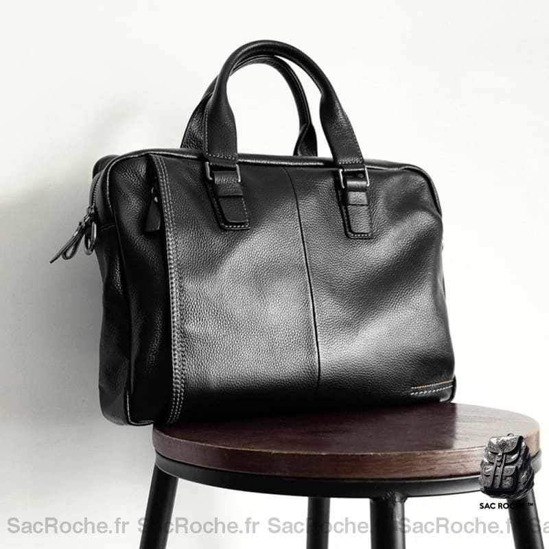Cartable Homme Cuir Noir