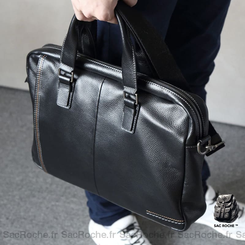 Cartable Homme Cuir Noir