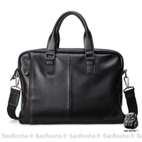 Cartable homme cuir noir - Sac Roche ™