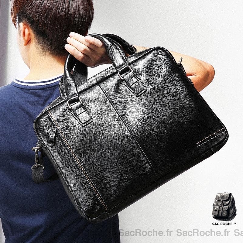 Cartable Homme Cuir Noir