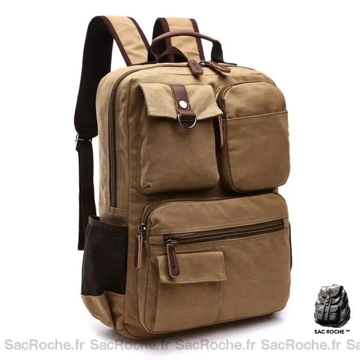 Cartable Homme Professionnel Kaki Sac À Dos Travail