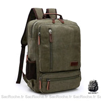 Cartable homme rétro - modèle Vert - Sac Roche ™