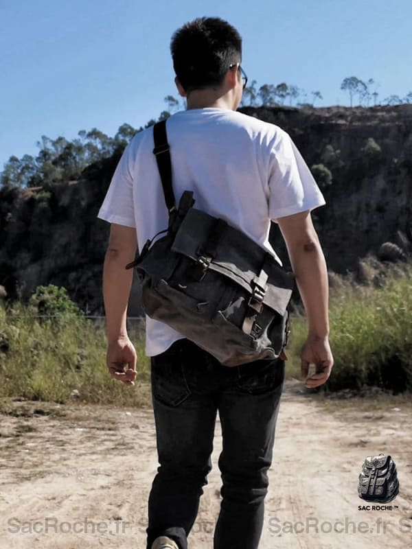 Cartable Homme Toile & Simili Cuir