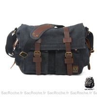 Cartable homme toile & simili cuir - Sac Roche ™
