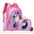 Cartable licorne brillant et accessoires fille - modèle Rose - Sac Roche ™