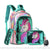 Cartable licorne brillant et accessoires fille - modèle Vert - Sac Roche ™
