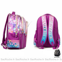 Cartable Licorne Fleur Paillette Fille - Sac Roche ™
