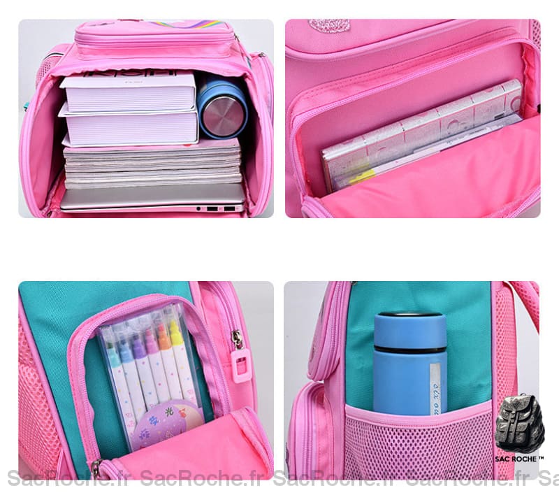 Cartable Licorne Rose Fille Sac À Dos Enfant