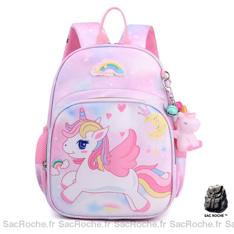 Cartable Licorne Rose Volante - Fille Sac À Dos Enfant