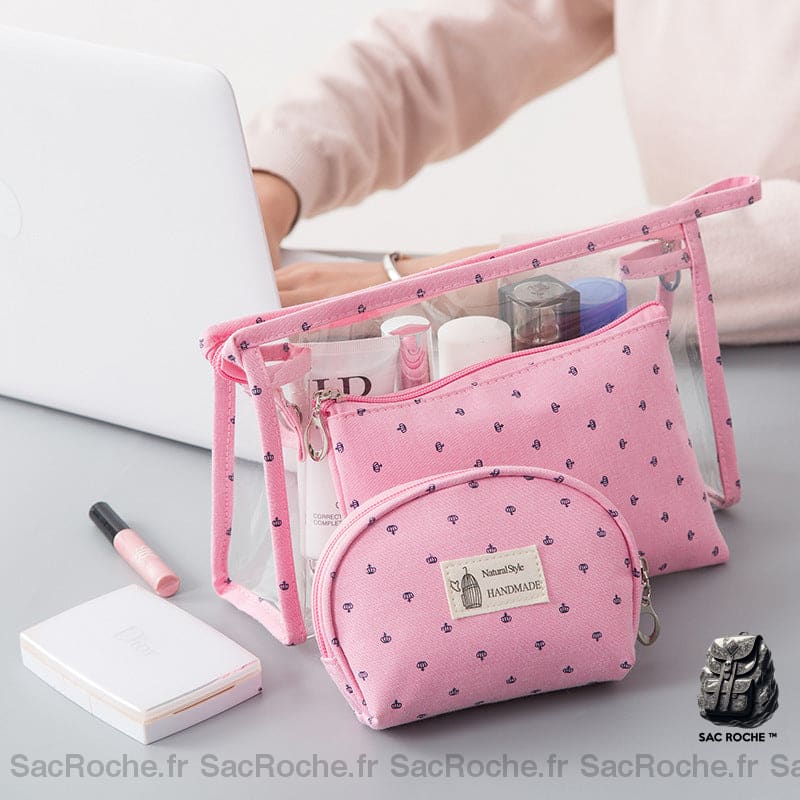 Ensemble 3 Trousses Maquillage Femme