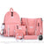 Ensemble Sac à dos Pompon Pendentif - modèle Rose - Sac Roche ™