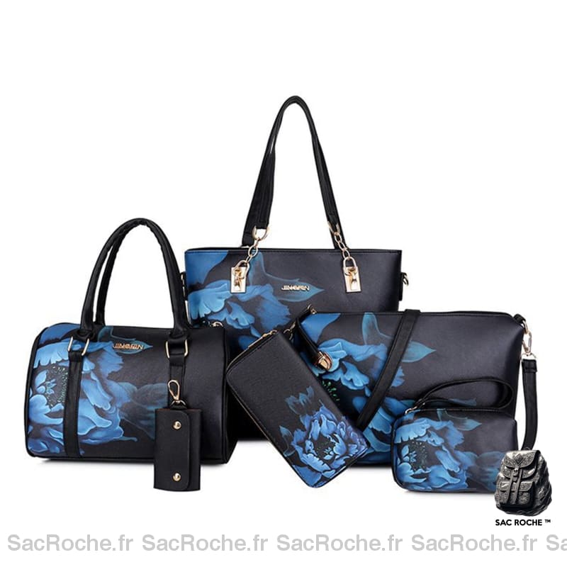 Ensemble Sac Femme Élégant Noir À Main
