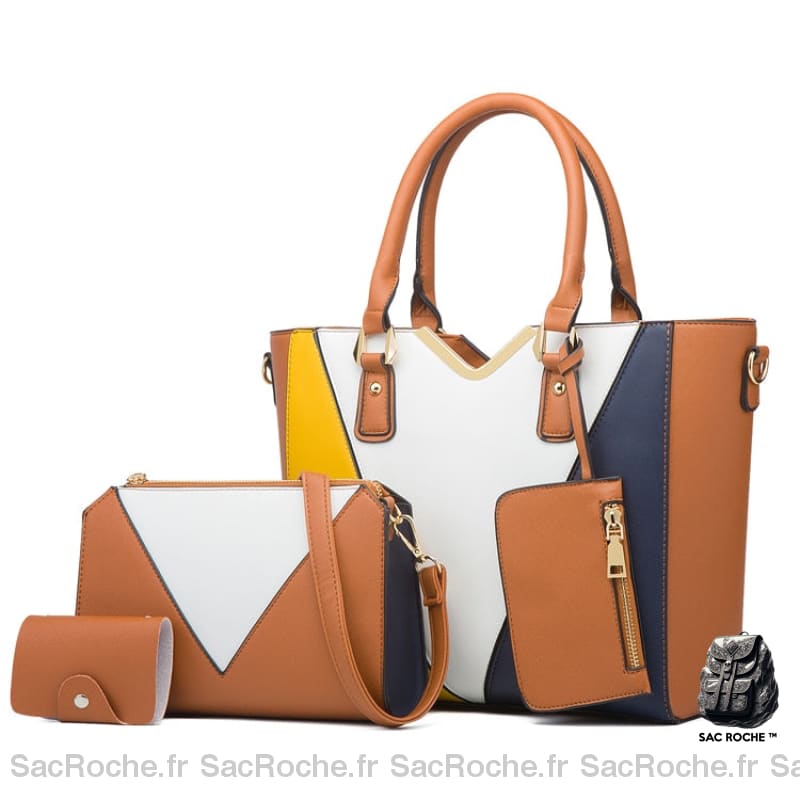 Ensemble Sacs Main Femme Variés Marron / 23X24X14Cm Sac À