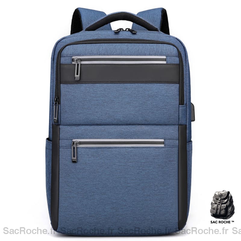 Grand Sac À Dos Homme Compartiments Multiples Bleu Sac A Dos Ordinateur