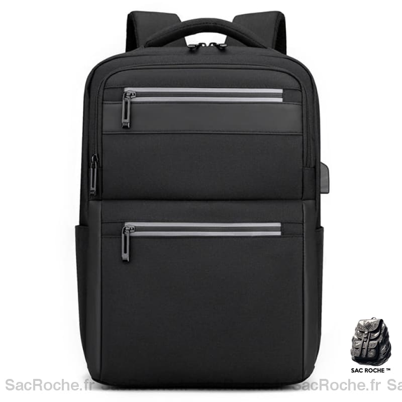 Grand Sac À Dos Homme Compartiments Multiples Noir Sac A Dos Ordinateur