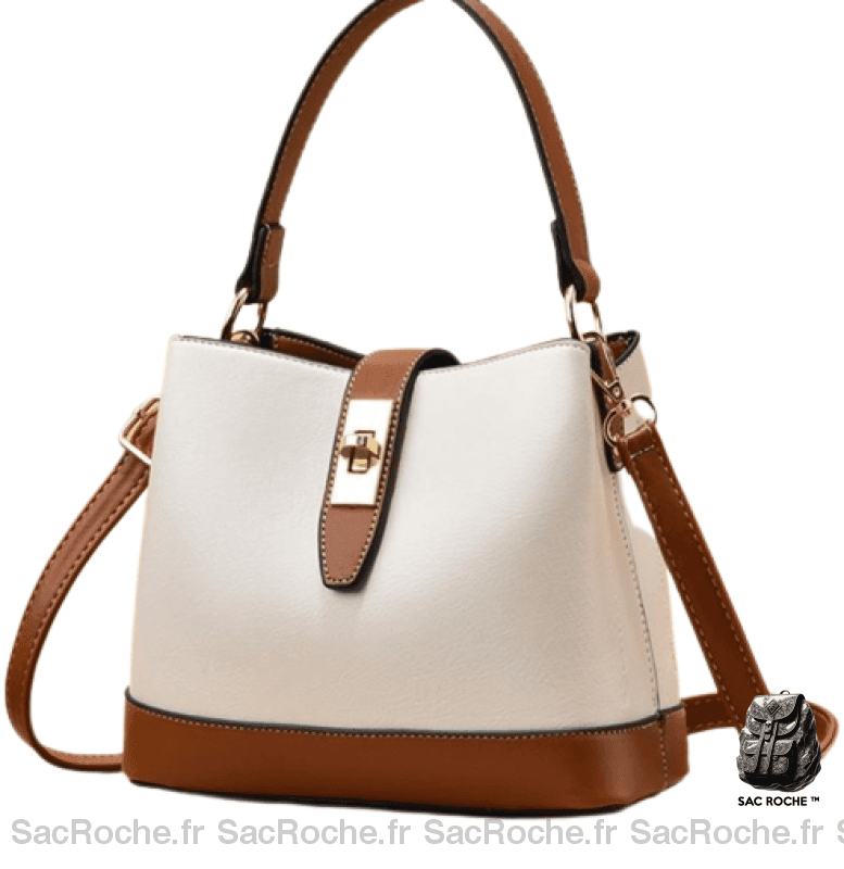 Grand Sac À Main Femme Blanc / 22X17X10Cm Sac Main Femme