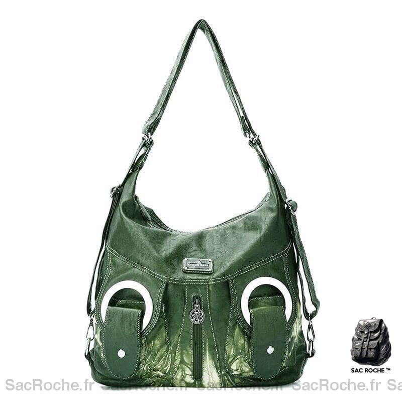 Grand Sac À Main Femme Spacieux Vert / 30X14X39Cm Sac Main Femme