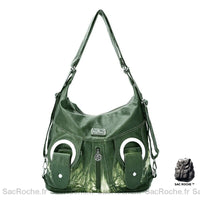 Grand sac à main femme spacieux - modèle Vert / 30x14x39cm - Sac Roche ™