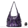 Grand Sac À Main Femme Spacieux Violet / 30X14X39Cm Sac Main Femme