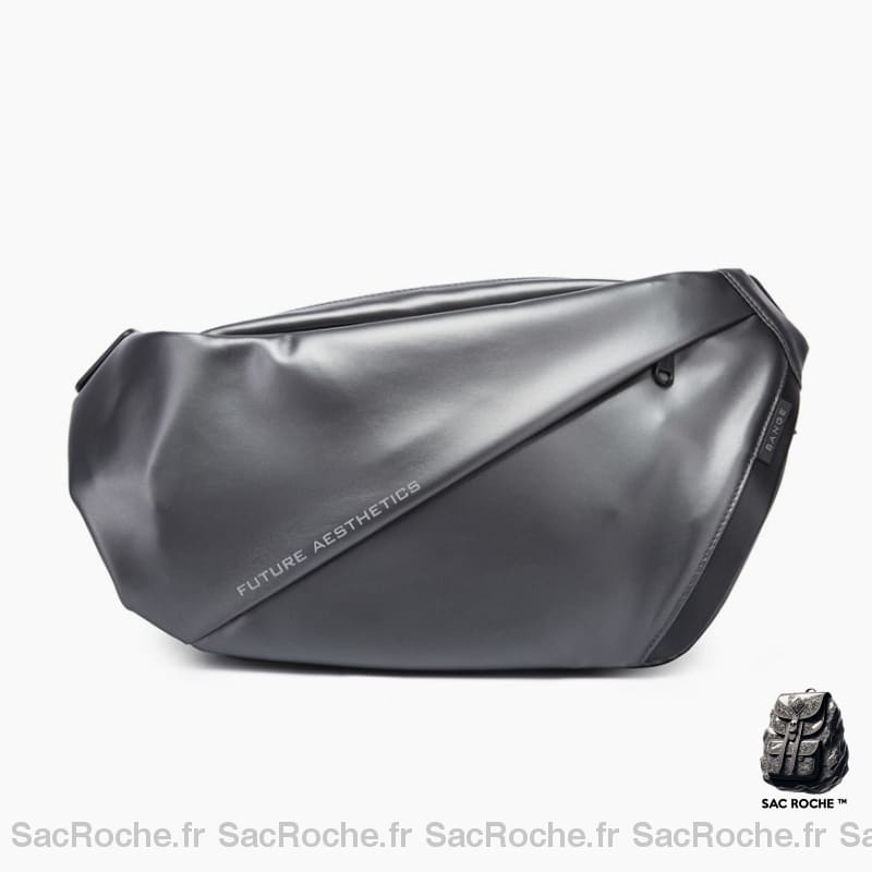 Grand Sac Banane Bange Enlarge Gris Sacoche Homme