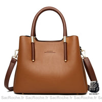 Grand sac bandoulière, anse large - modèle Camel - Sac Roche ™