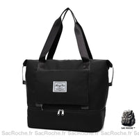 Grand Sac Cabas Femme - modèle Noir - Sac Roche ™