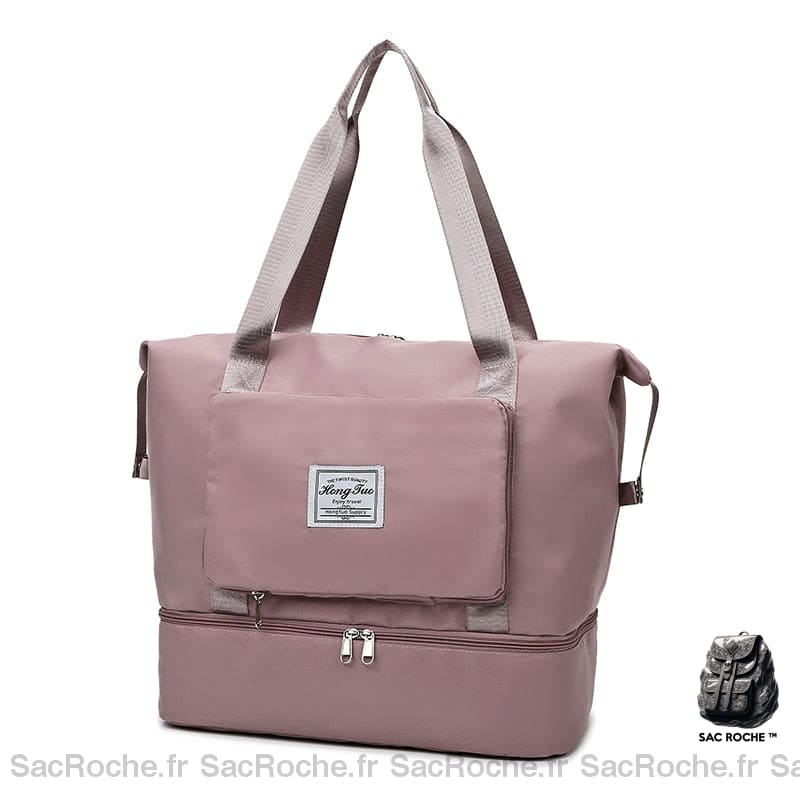 Grand Sac Cabas Femme Rose Pâle À Main