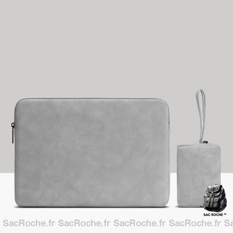 Housse Ordinateur 13-15 - Couleur Unie Protection Élégante Gris / 13 Pouces Sacoches Ordinateur