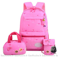 lot de 03 sac à motif noeud et coeur