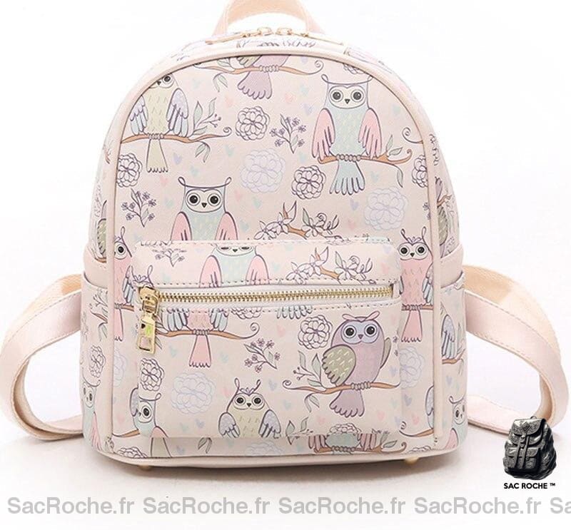 Mini Sac À Dos Cartoon Femme Chouette Petit