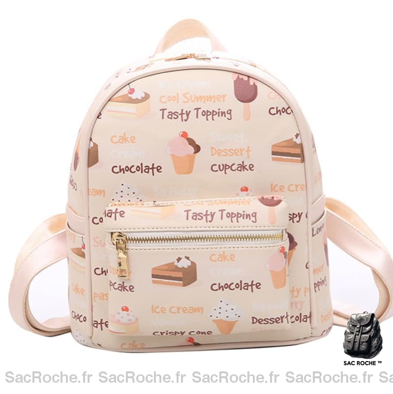 Mini Sac À Dos Cartoon Femme Jaune Petit