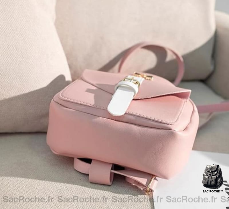 Mini Sac À Dos Cuir Bijoux Dorés Sac Enfant