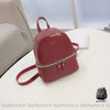 Mini Sac À Dos Cuir Femme Rouge Petit Sac Dos Femme