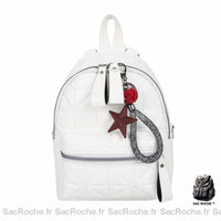 Mini sac à dos cuir imitation bandoulière - modèle Blanc - Sac Roche ™