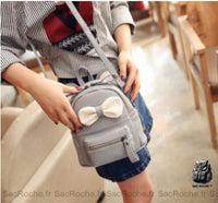 Mini sac à dos enfant avec nœud - modèle Gris - Sac Roche ™