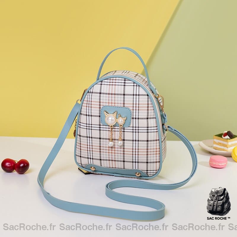 Mini Sac À Dos Femme Bleu Petit Sac Dos Femme