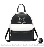 Mini sac à dos femme cuir PU - modèle Noir - Sac Roche ™