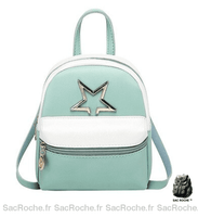 Mini sac à dos femme cuir PU - modèle Vert - Sac Roche ™