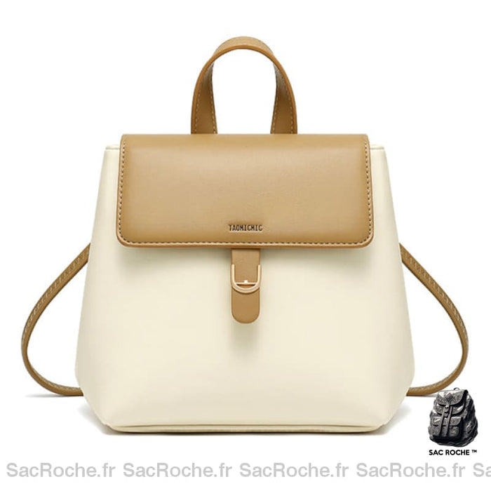 Mini Sac À Dos Femme Été Chic Beige Sac A Dos Femme