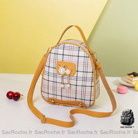 Mini sac à dos femme - modèle Jaune - Sac Roche ™