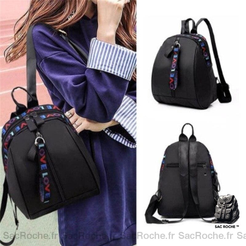 Mini Sac À Dos Femme Noir Coréen Petit Sac Dos Femme